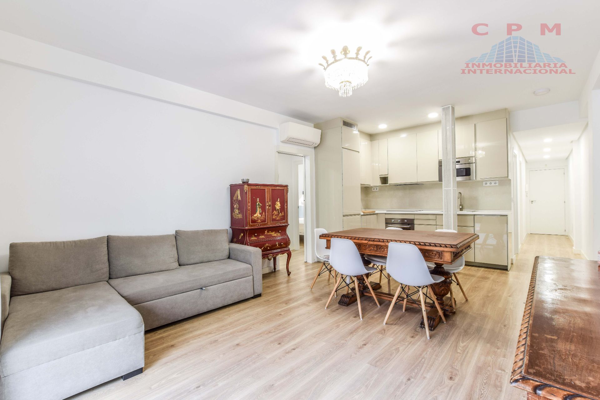 Sala d'estar de Pis de lloguer en  Madrid Capital amb Aire condicionat, Calefacció i Terrassa