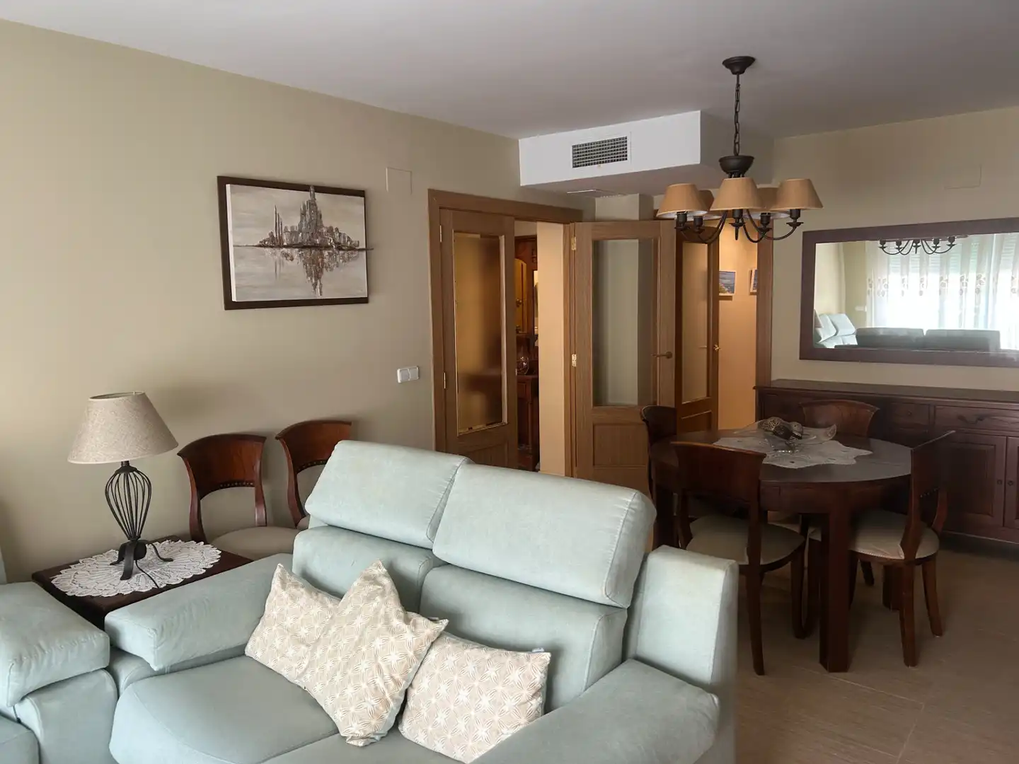 Sala d'estar de Àtic en venda en Peñíscola / Peníscola amb Aire condicionat, Calefacció i Terrassa