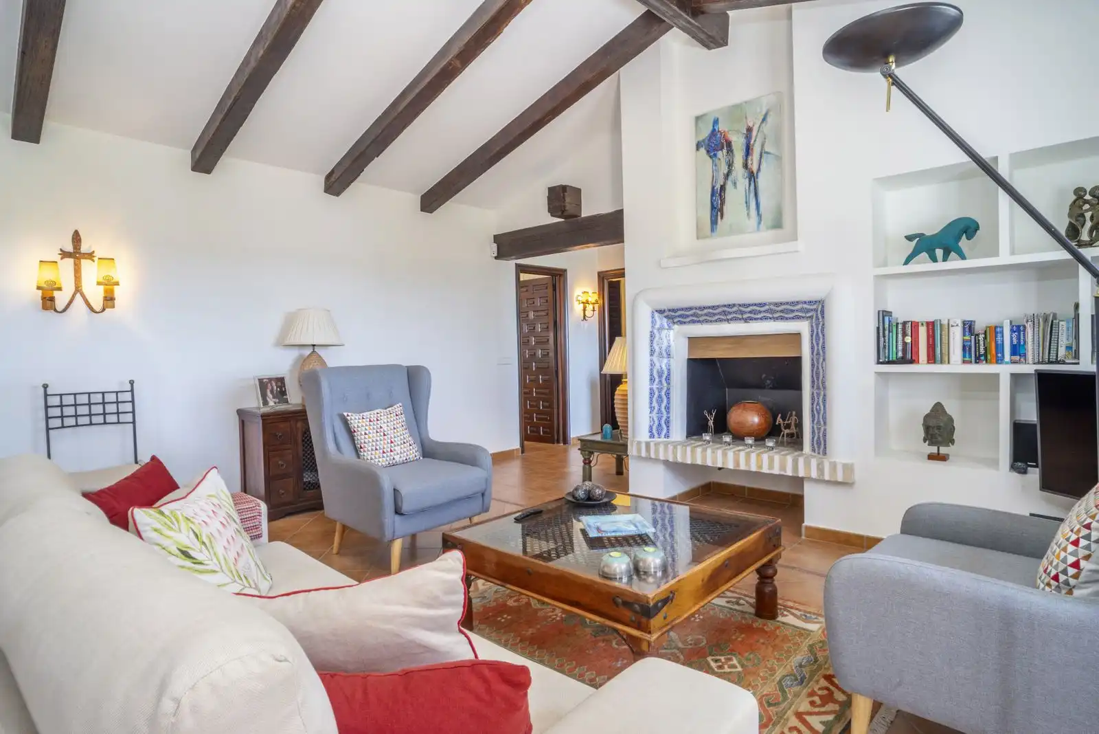 Sala de estar de Casa o chalet en venta en Benahavís con Aire acondicionado, Terraza y Piscina