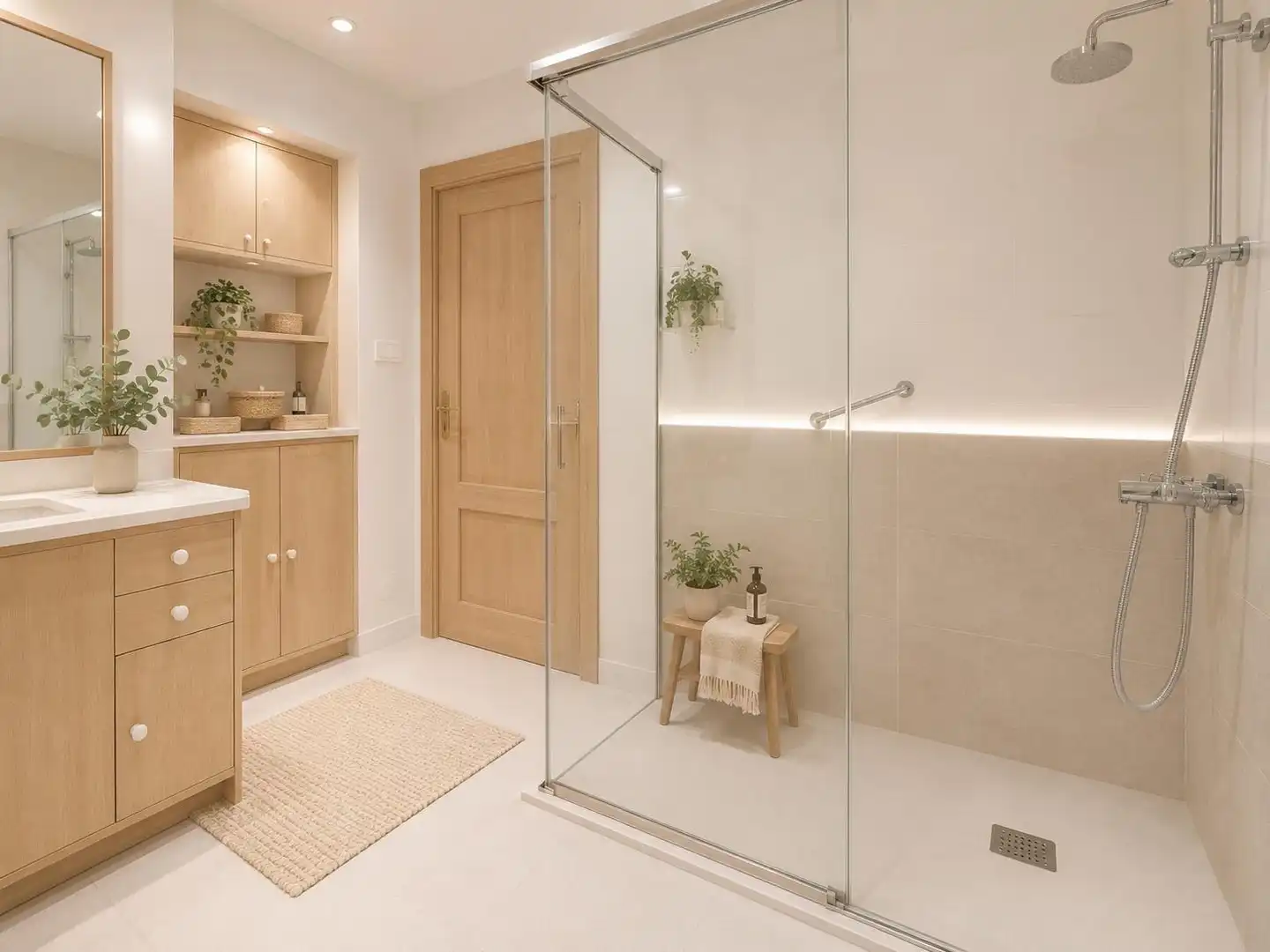 Bathroom of Flat for sale in Málaga  with Air Conditioner and Parquet flooring