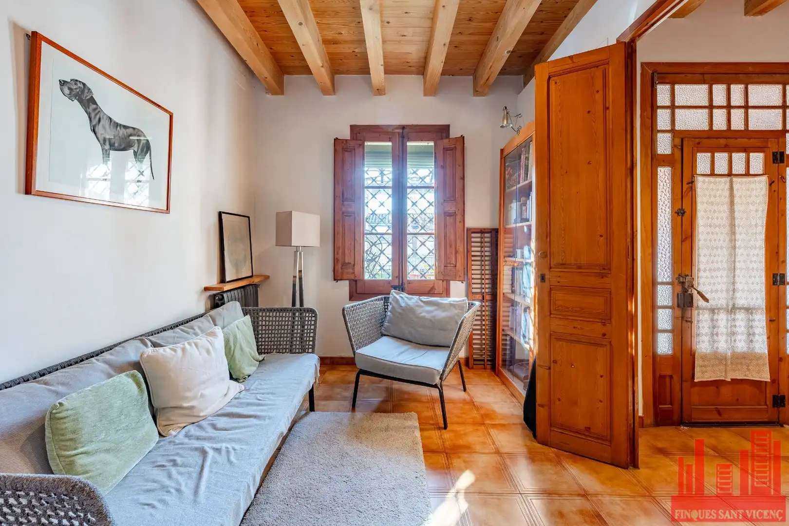 Sala de estar de Casa o chalet en venta en Sant Vicenç Dels Horts con Aire acondicionado, Calefacción y Jardín privado