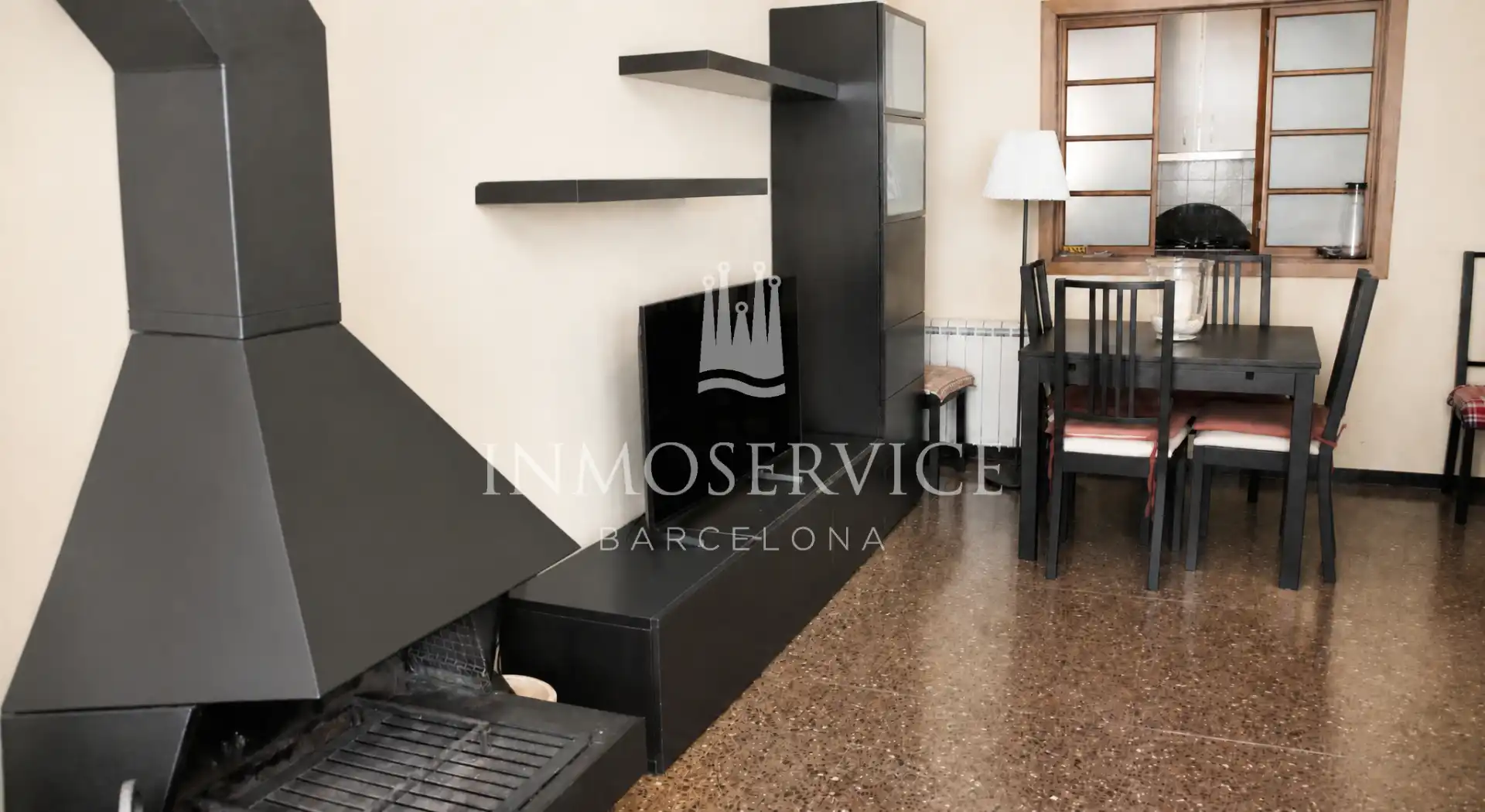 Sala d'estar de Apartament en venda en Calonge i Sant Antoni amb Calefacció, Terrassa i Moblat