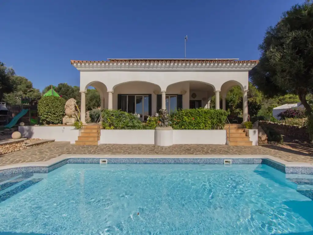Vista exterior de Casa o chalet en venta en Sant Lluís con Calefacción, Jardín privado y Piscina