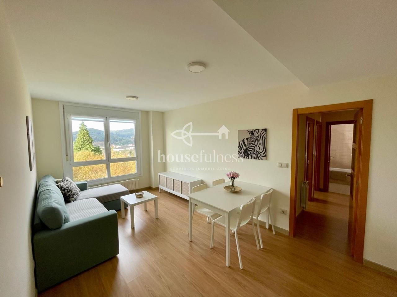 Living room of Flat to rent in Ferrol  with Heating, Storage room and Furnished