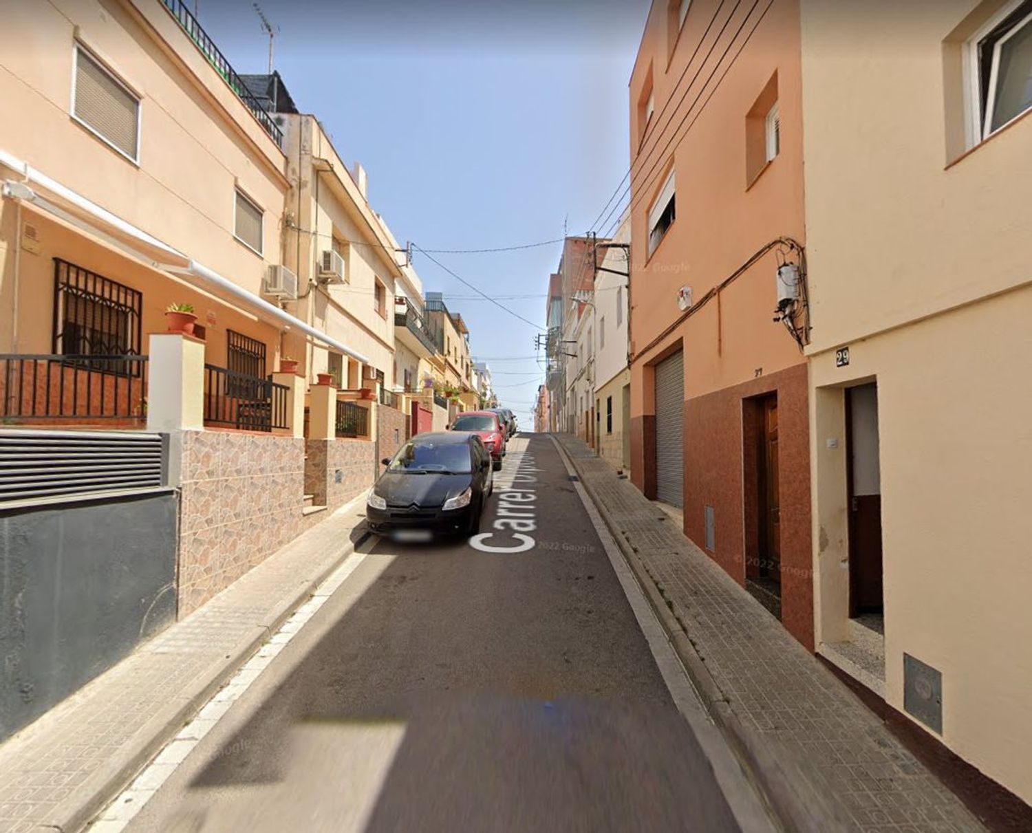 Exterior view of Single-family semi-detached for sale in Mataró