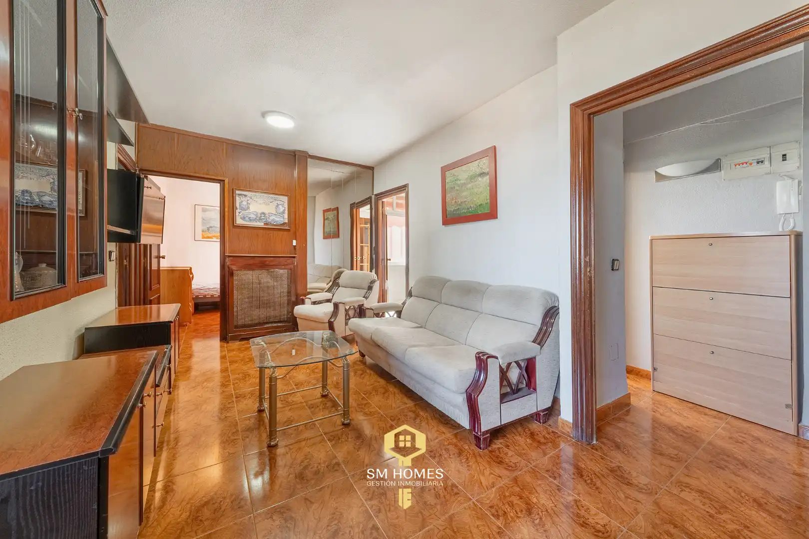 Sala de estar de Piso en venta en Coslada con Aire acondicionado, Calefacción y Amueblado