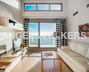 Living room of Duplex to rent in Oropesa del Mar / Orpesa  with Air Conditioner, Terrace and Swimming Pool