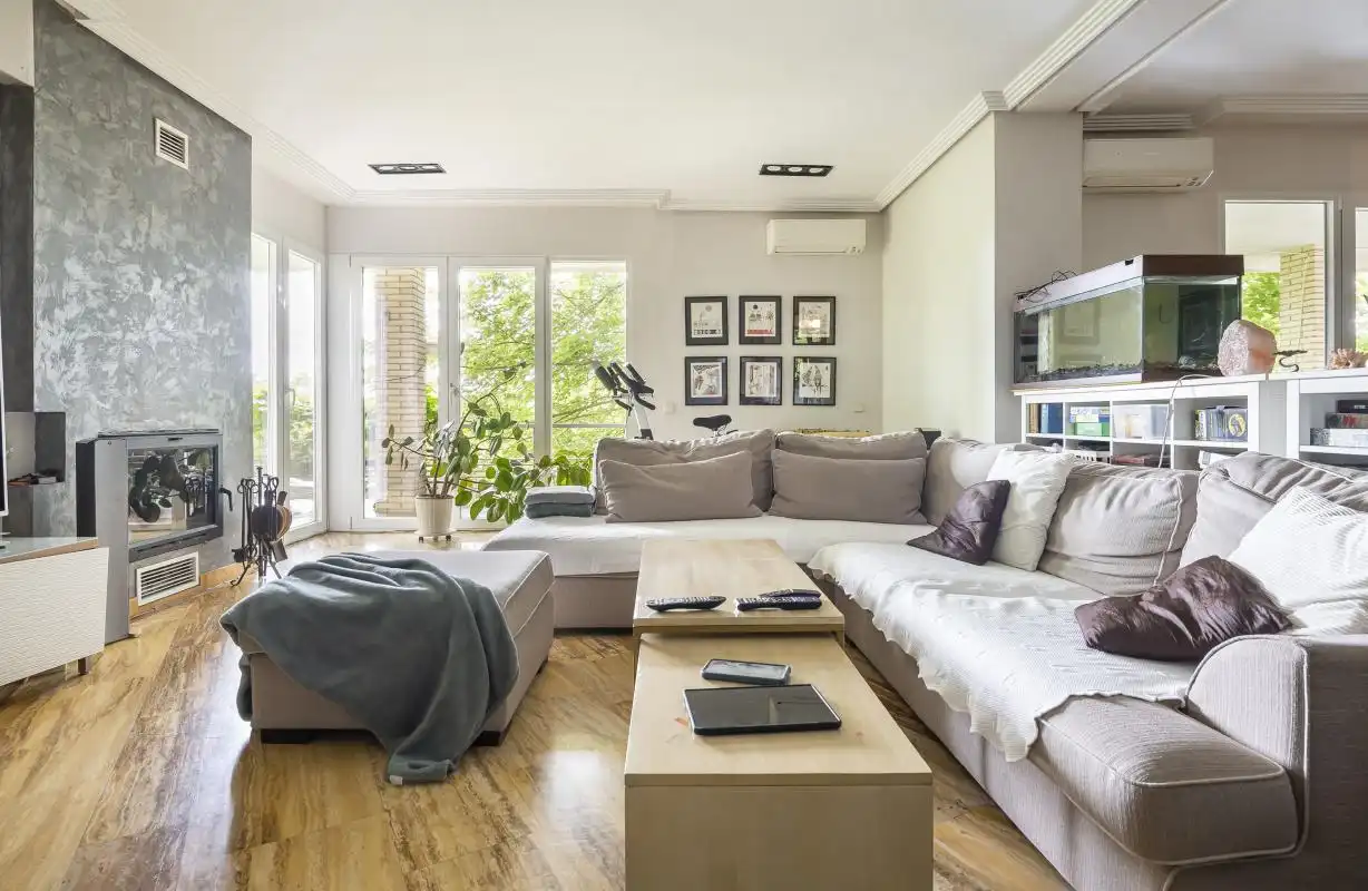Sala d'estar de Casa o xalet en venda en Boadilla del Monte amb Aire condicionat, Calefacció i Jardí privat