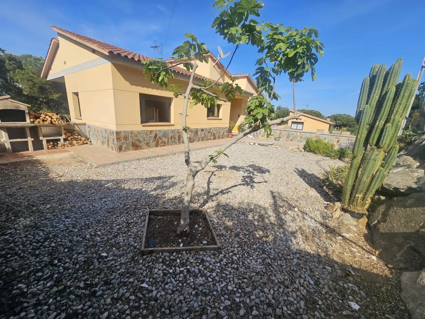 Vista exterior de Casa o xalet en venda en Fogars de la Selva amb Calefacció, Jardí privat i Terrassa