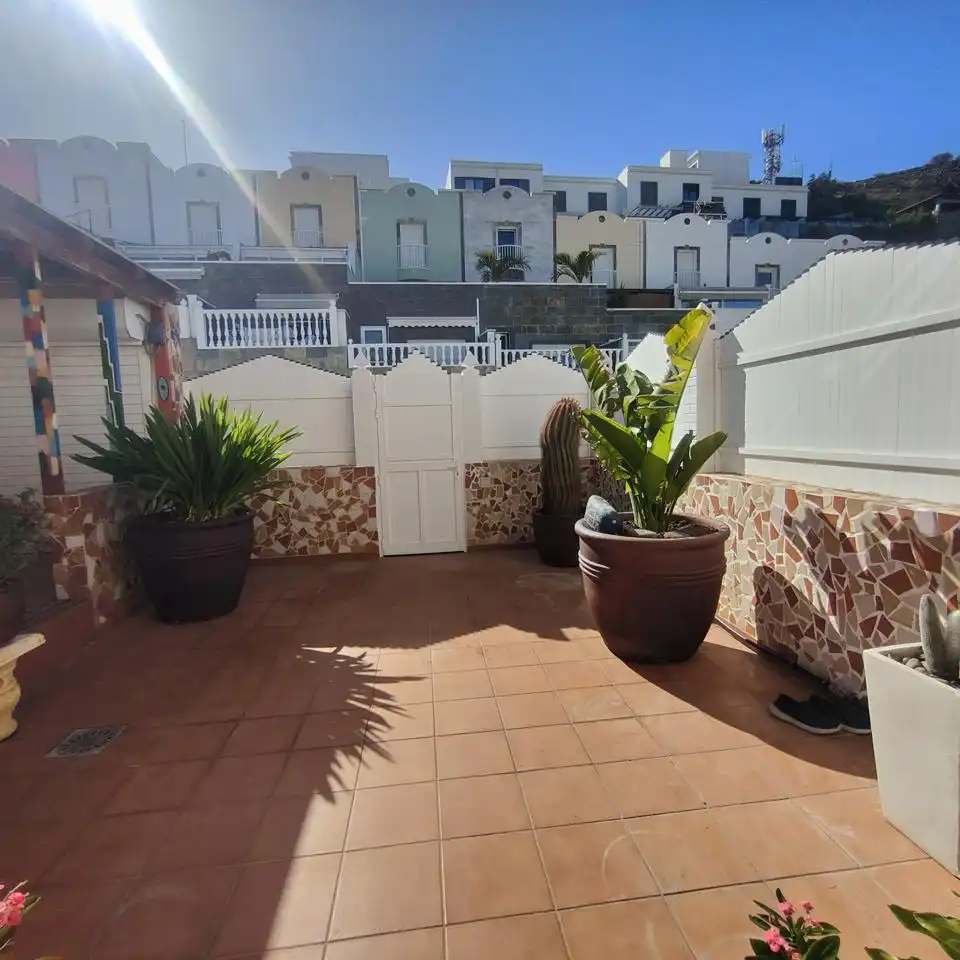 Terraza de Casa o chalet de alquiler en Mogán con Jardín privado, Terraza y Trastero