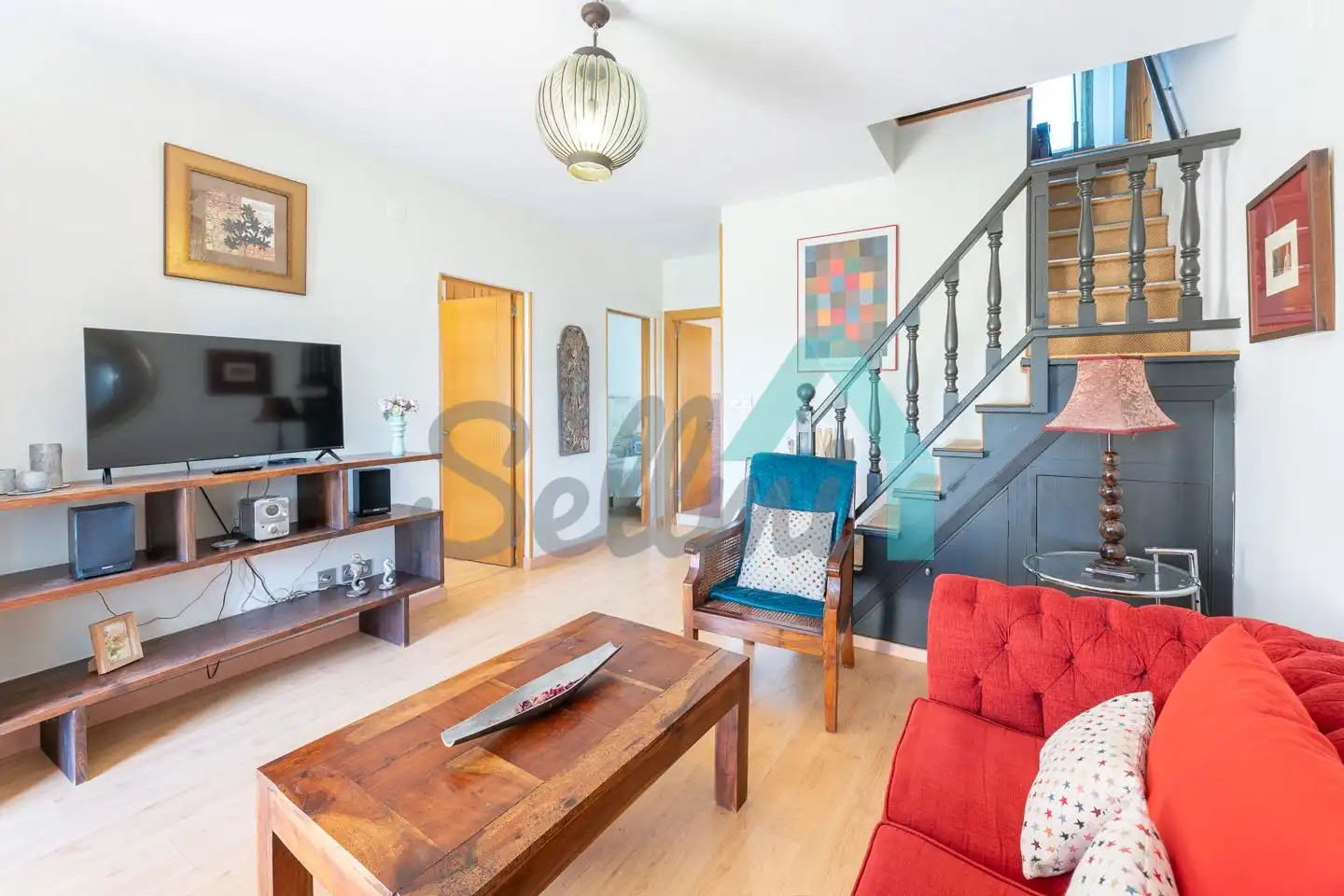 Sala d'estar de Casa o xalet en venda en Villaviciosa amb Calefacció, Jardí privat i Terrassa