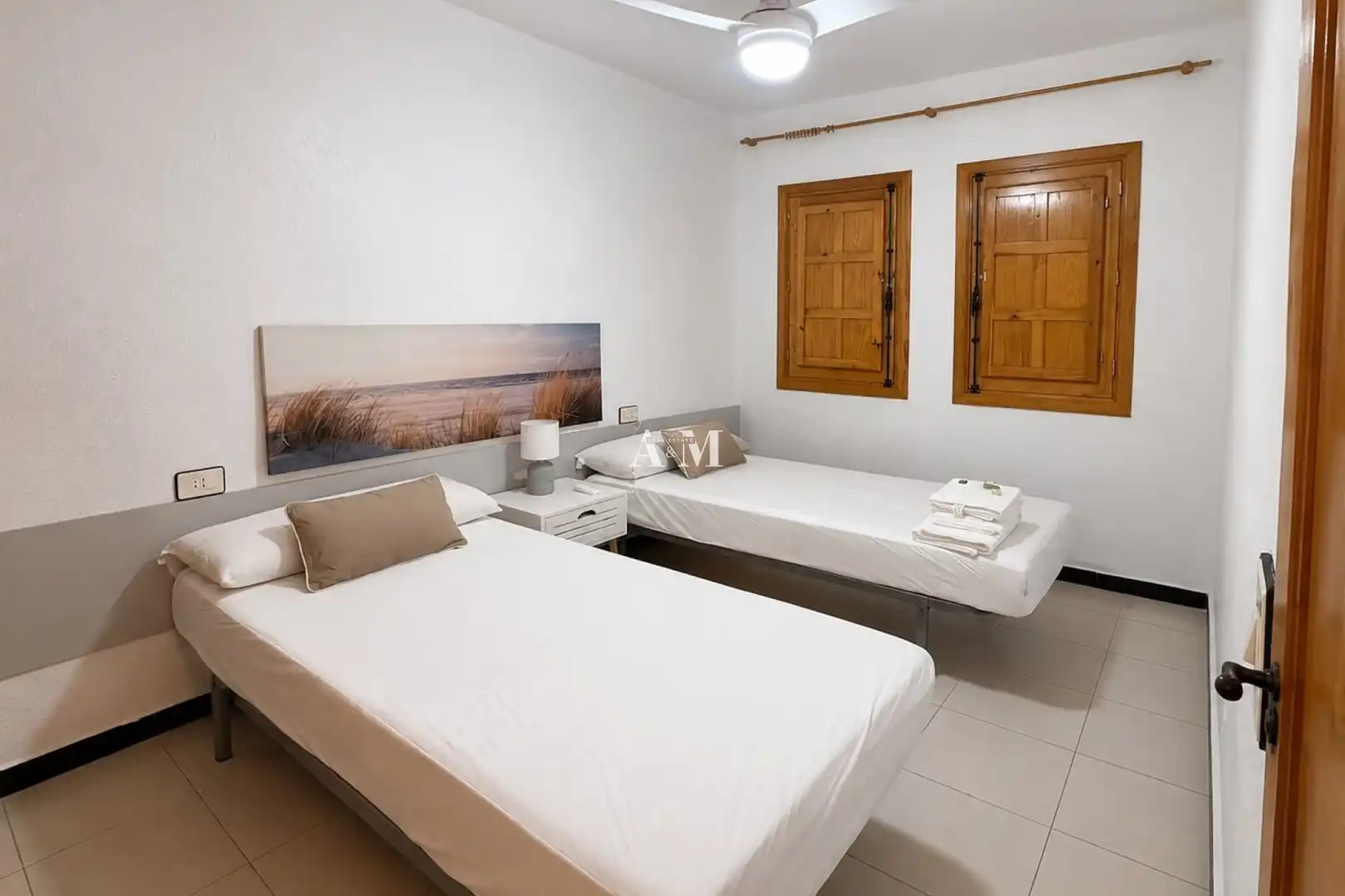 Schlafzimmer von Wohnung zur Miete in Pilar de la Horadada mit Klimaanlage, Heizung und Terrasse