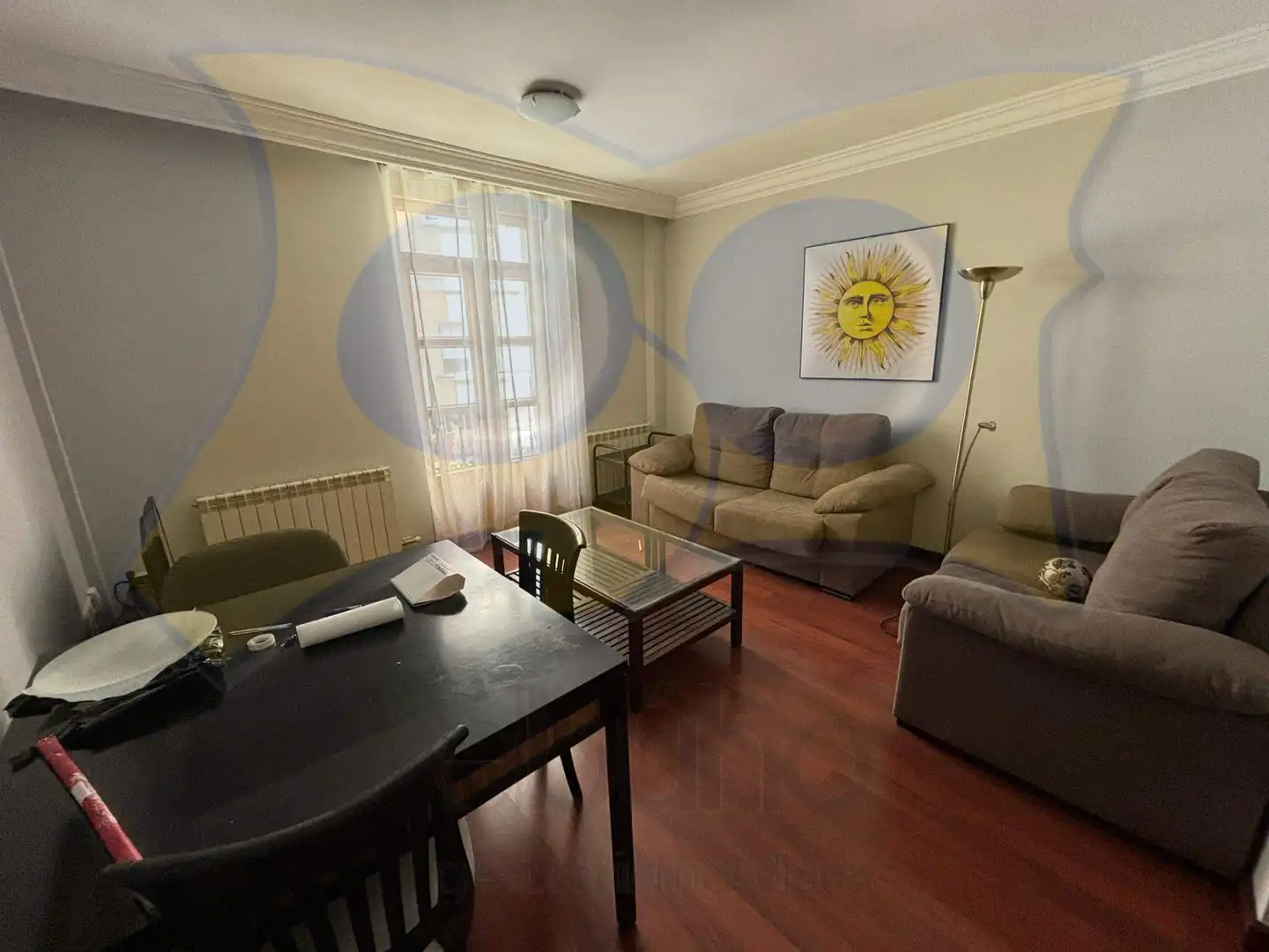 Living room of Flat for sale in Salamanca  with Heating, Parquet flooring and Washing machine