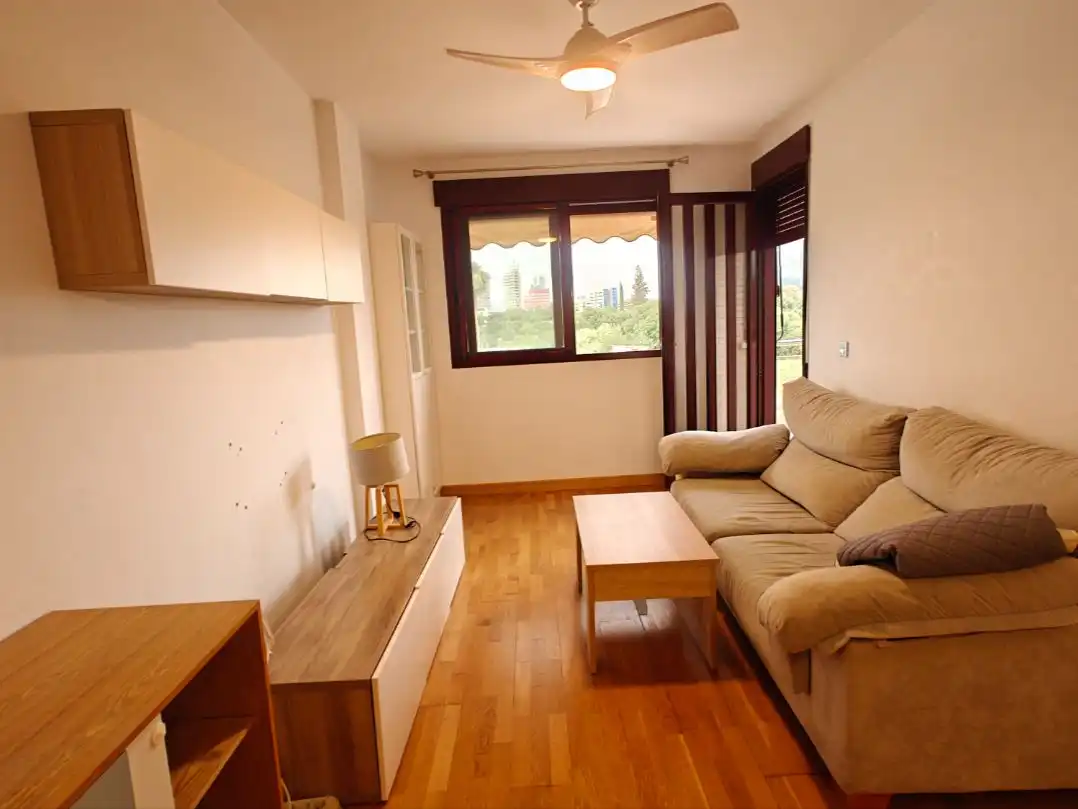 Wohnzimmer von Wohnung zur Miete in Murcia mit Heizung, Parkett und Möbliert