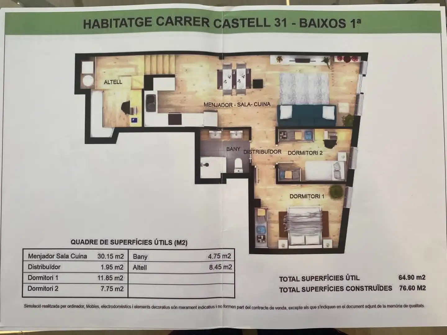 Planta baixa en venda en Vilanova i la Geltrú amb Aire condicionat, Calefacció i Parquet