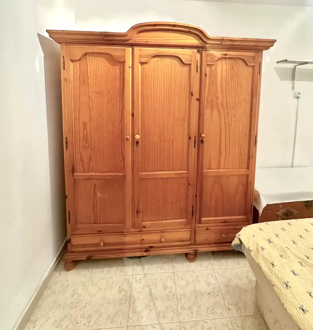 Schlafzimmer von Wohnung zur untervermieten in Málaga mit Möbliert, Ofen und Waschmaschine