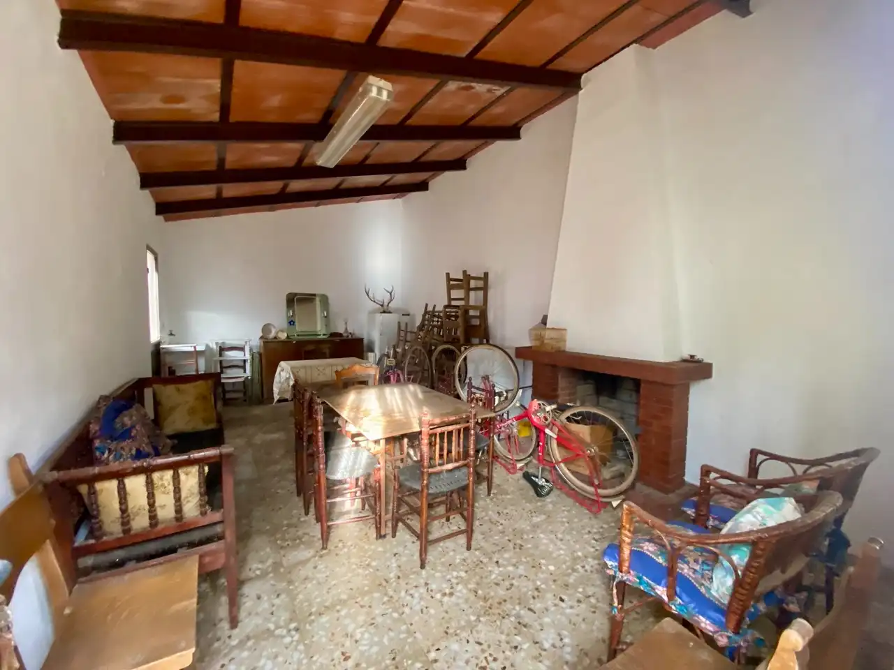 Comedor de Casa o chalet en venta en Ballesteros de Calatrava con Jardín privado, Terraza y Amueblado