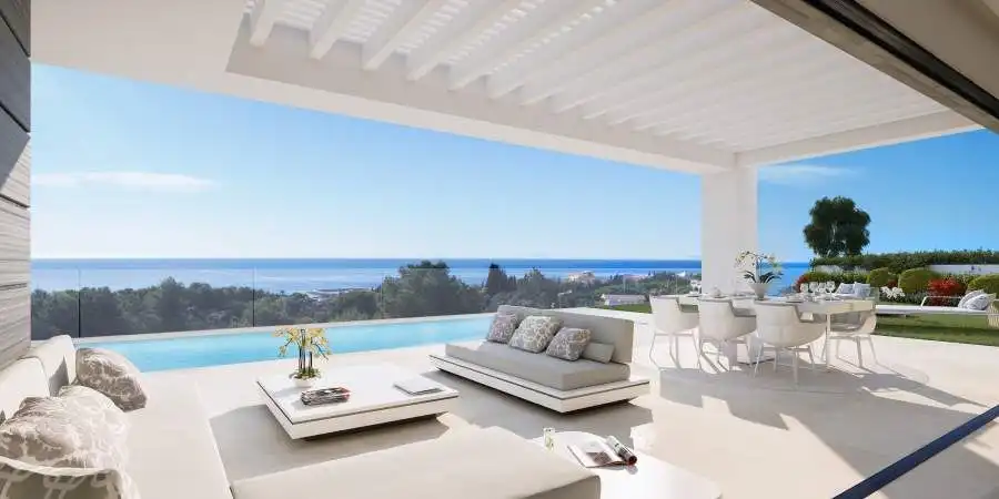 Terraza de Casa o chalet en venta en Marbella con Aire acondicionado, Calefacción y Jardín privado