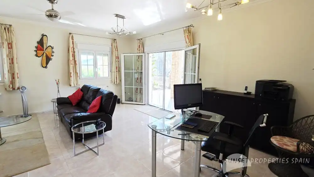 Living room of Houses for sale in Cómpeta  with Air Conditioner, Private garden and Swimming Pool
