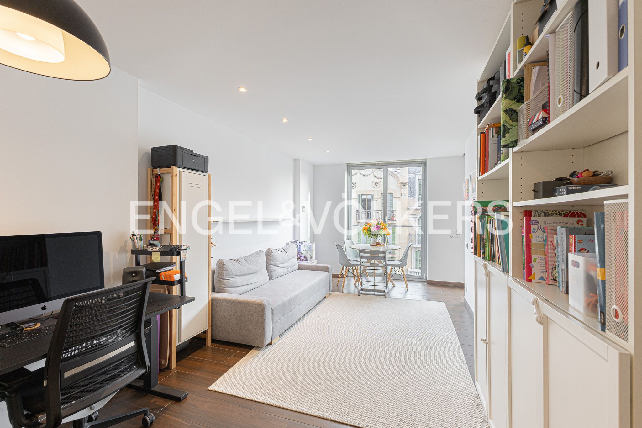 Living room of Flat for sale in  Barcelona Capital  with Air Conditioner and Heating