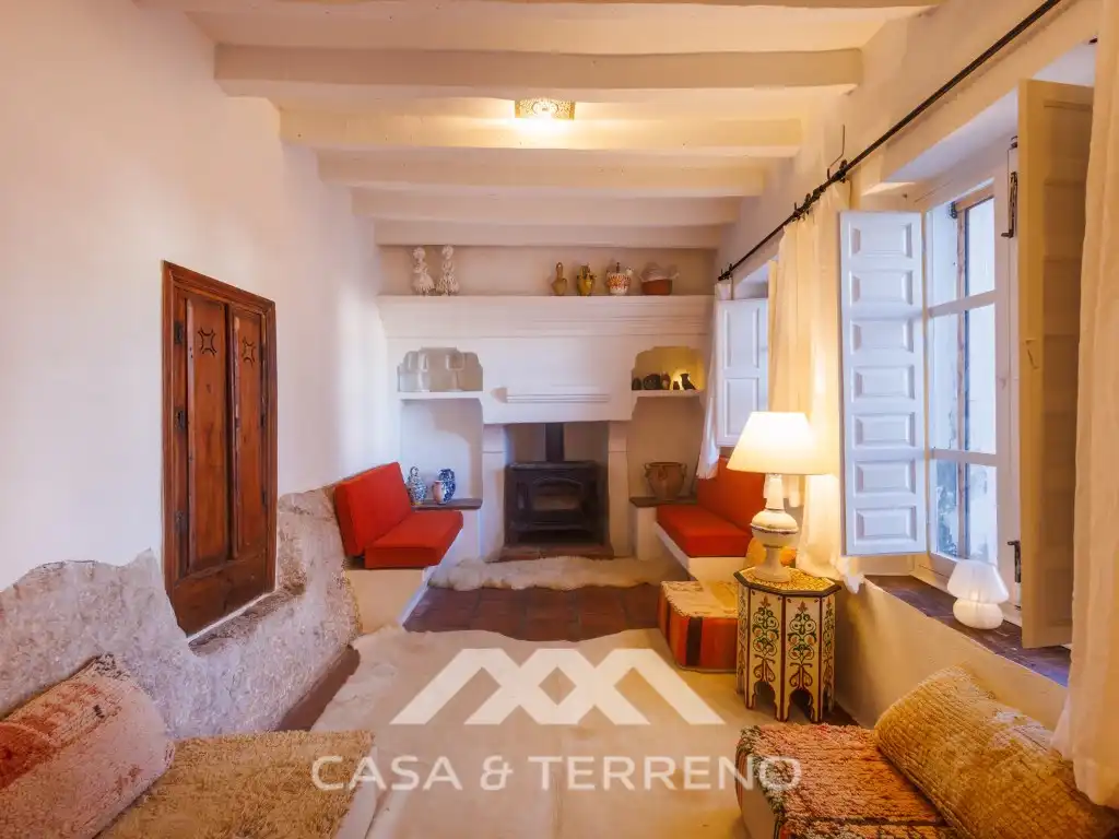 Sala de estar de Casa o chalet en venta en Comares con Aire acondicionado, Jardín privado y Terraza
