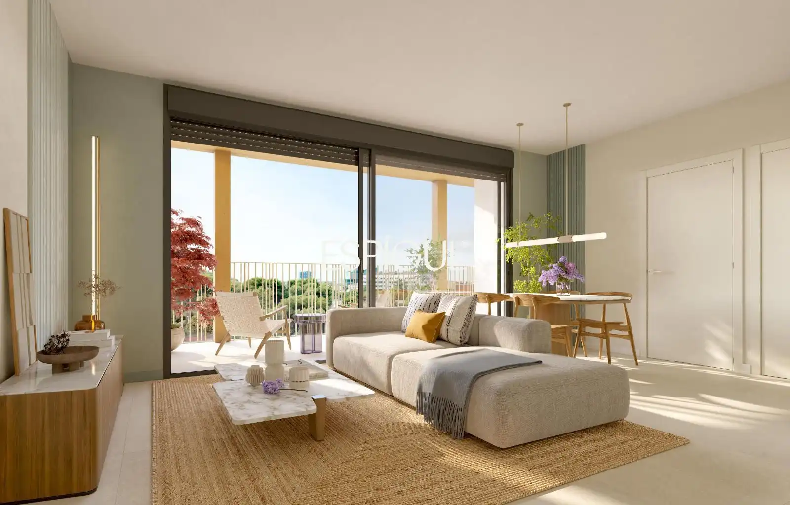 Sala de estar de Piso en venta en Barcelona con Aire acondicionado, Calefacción y Terraza