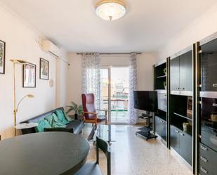 Sala d'estar de Apartament de lloguer en  Barcelona Capital amb Aire condicionat, Calefacció i Moblat