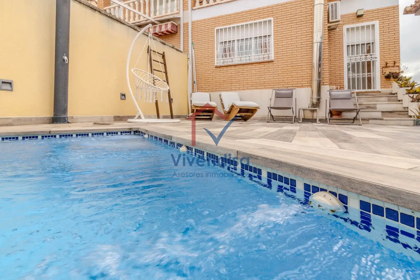 Piscina de Casa adosada en venta en Cabanillas del Campo con Terraza y Piscina