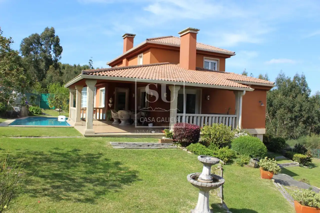 Jardí de Casa o xalet en venda en Baiona amb Calefacció, Jardí privat i Terrassa