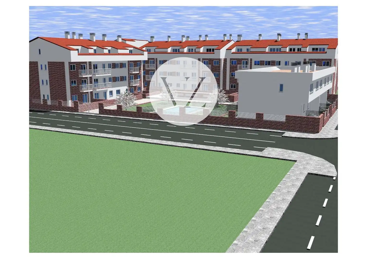 Außenansicht von Wohnung zum Verkauf in Pelabravo mit Heizung, Privatgarten und Terrasse