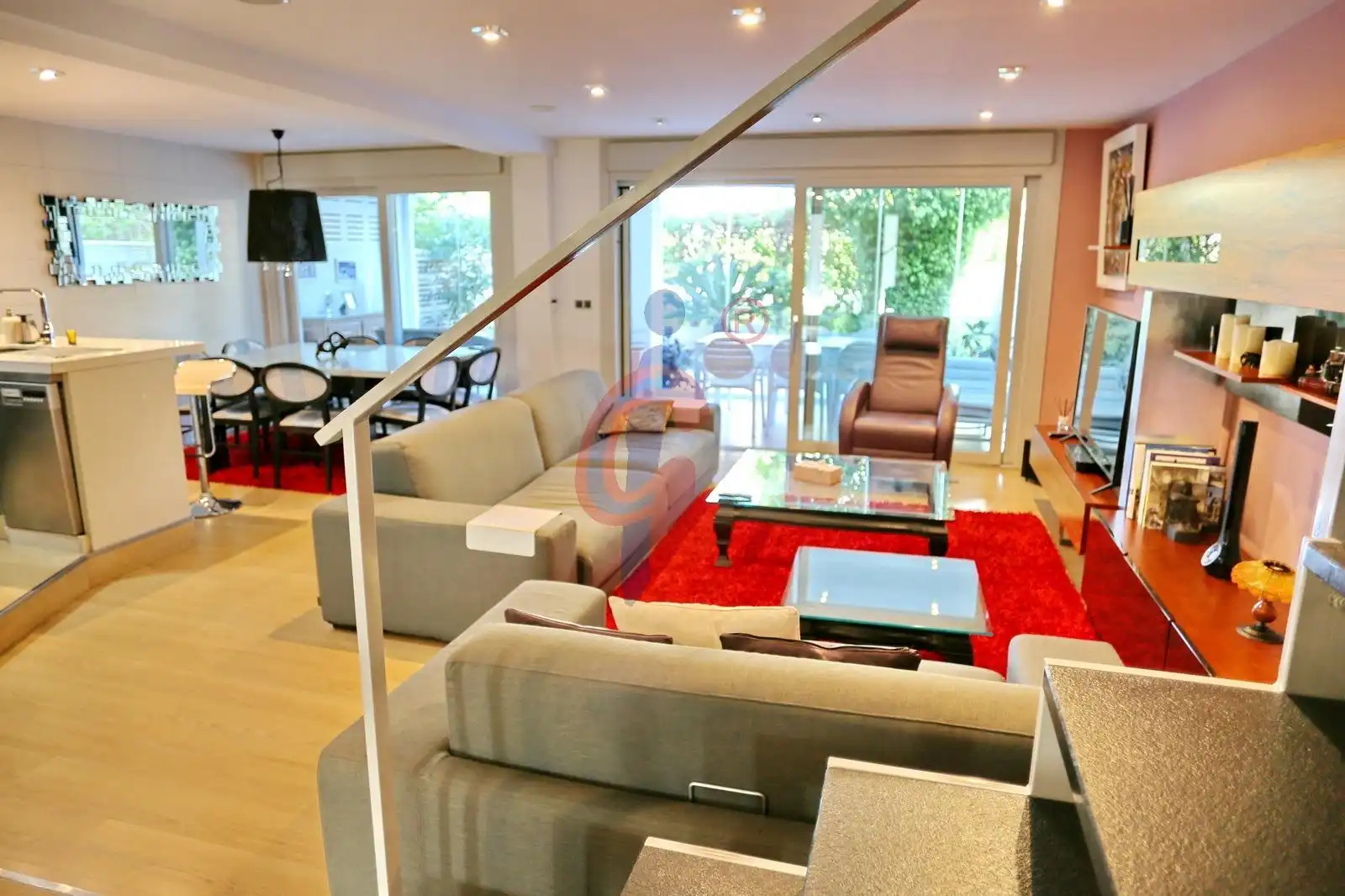 Sala de estar de Casa o chalet en venta en Guardamar del Segura con Aire acondicionado, Jardín privado y Terraza