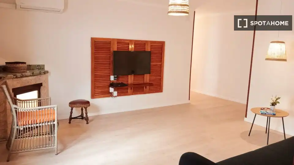 Living room of Flat for share in  Palma de Mallorca  with Air Conditioner, Heating and Terrace