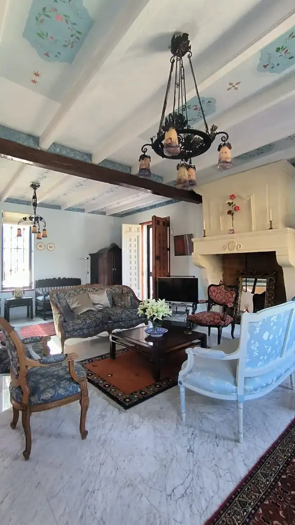 Living room of Houses for sale in El Castell de Guadalest  with Air Conditioner, Heating and Terrace