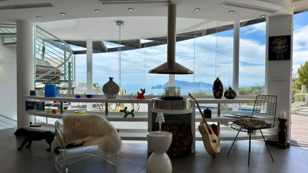 Sala d'estar de Dúplex en venda en Altea amb Aire condicionat i Jardí privat
