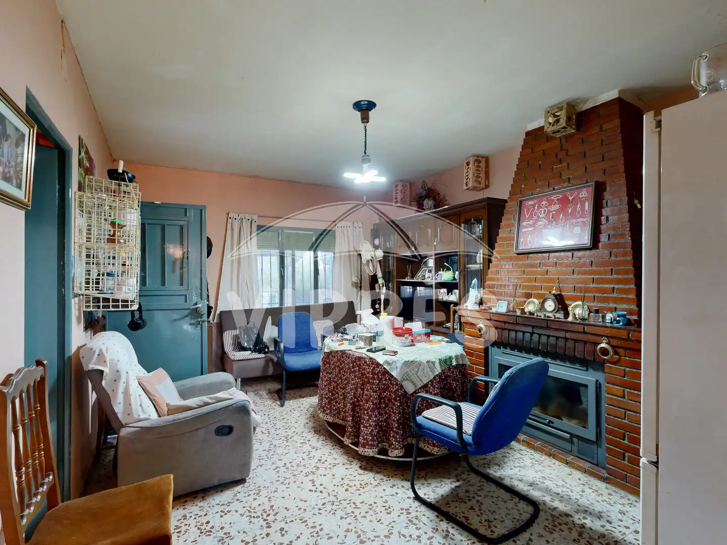 Sala d'estar de Finca rústica en venda en Garrovillas de Alconétar amb Aire condicionat, Calefacció i Piscina