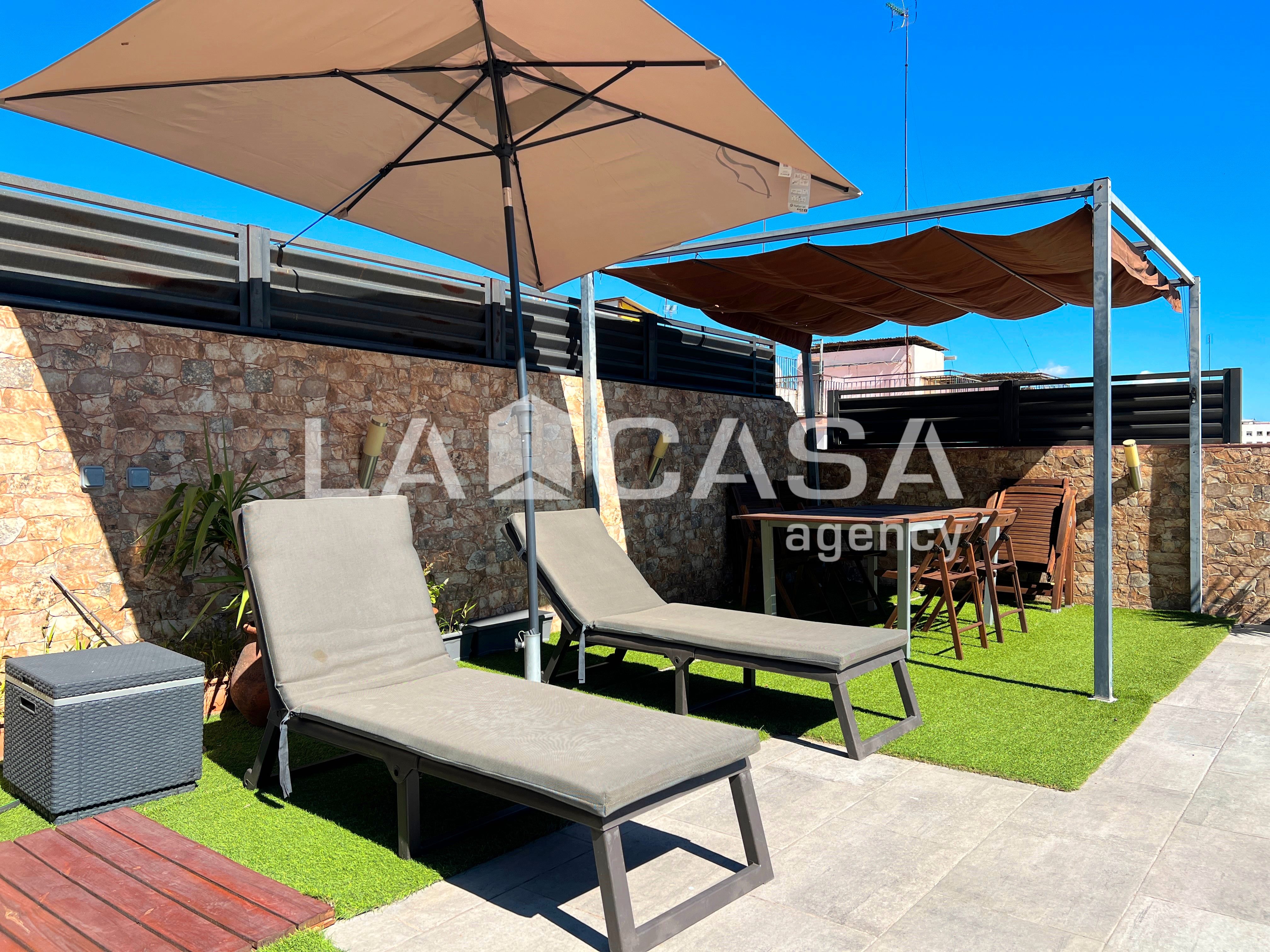 Terrace of Flat for sale in Badalona  with Heating, Terrace and Balcony
