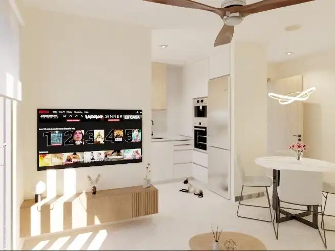 Sala de estar de Apartamento en venta en Mutxamel con Aire acondicionado, Calefacción y Terraza