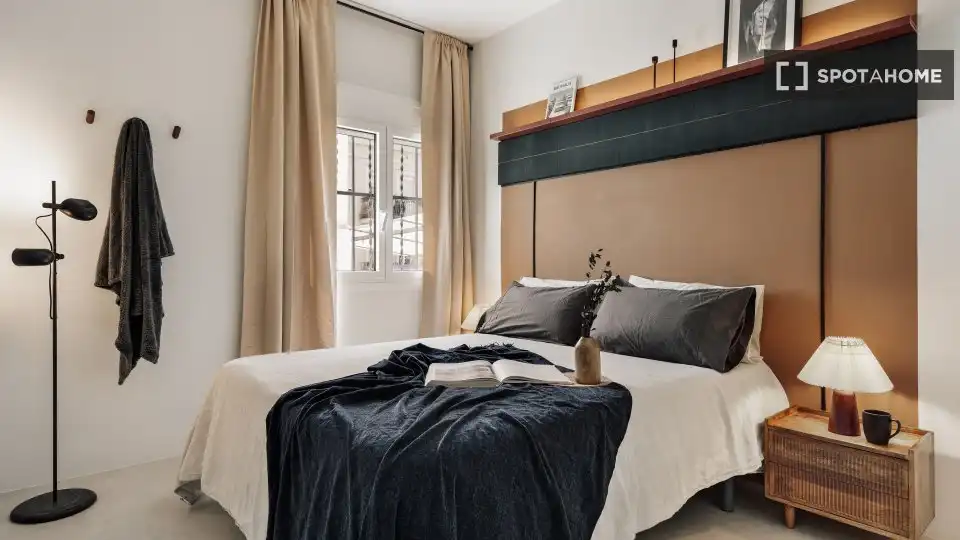 Habitación de Piso de alquiler en Barcelona con Aire acondicionado, Calefacción y Amueblado