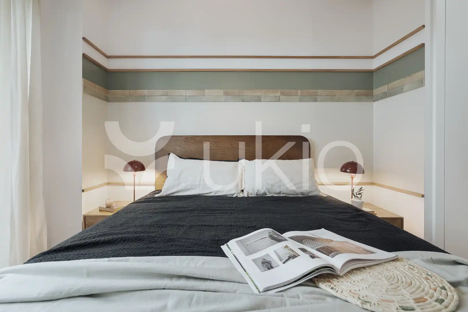 Schlafzimmer von Wohnungen zur Miete in Madrid mit Heizung, Terrasse und Möbliert