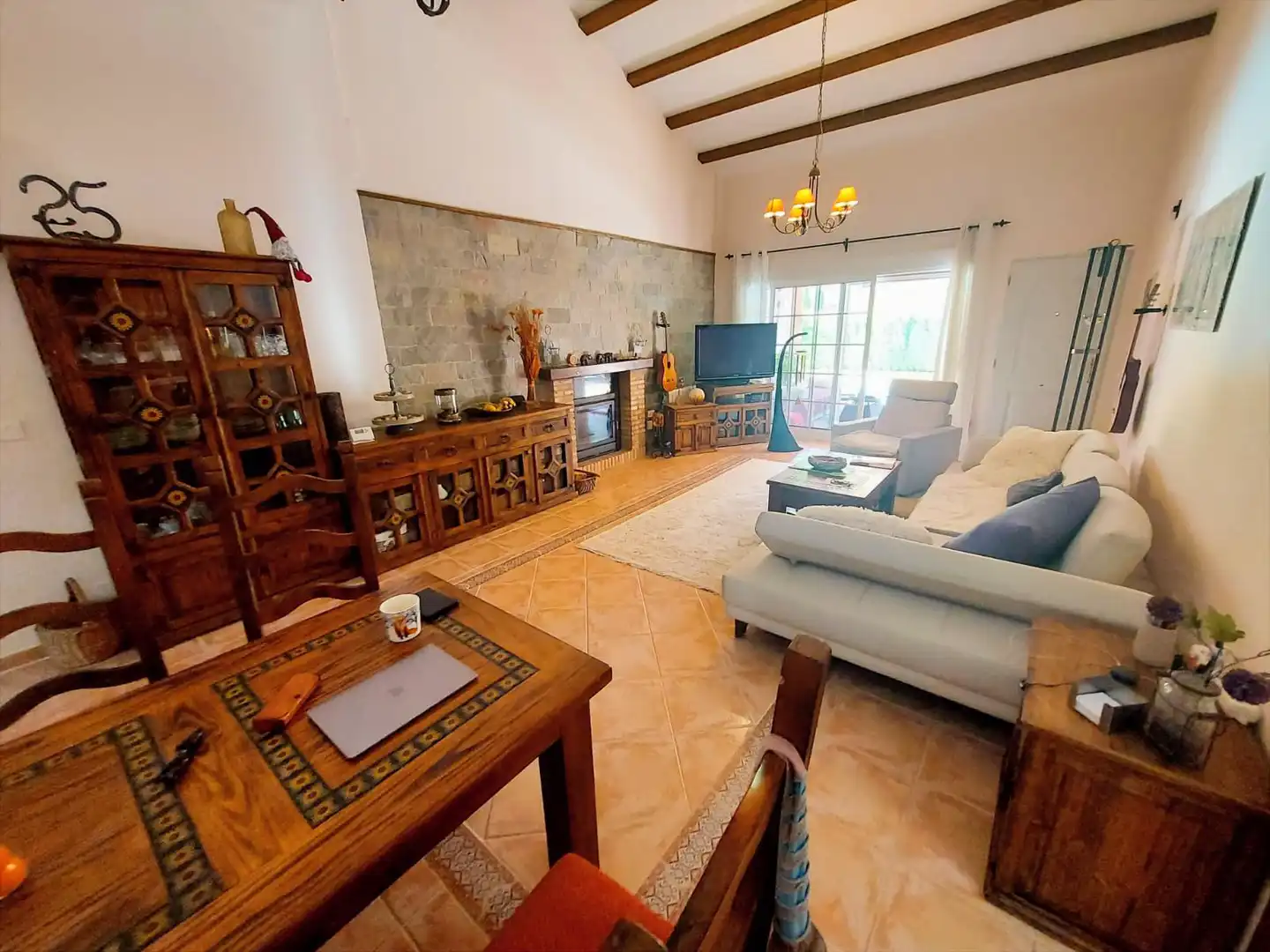Sala de estar de Casa o chalet en venta en Calasparra con Jardín privado y Piscina