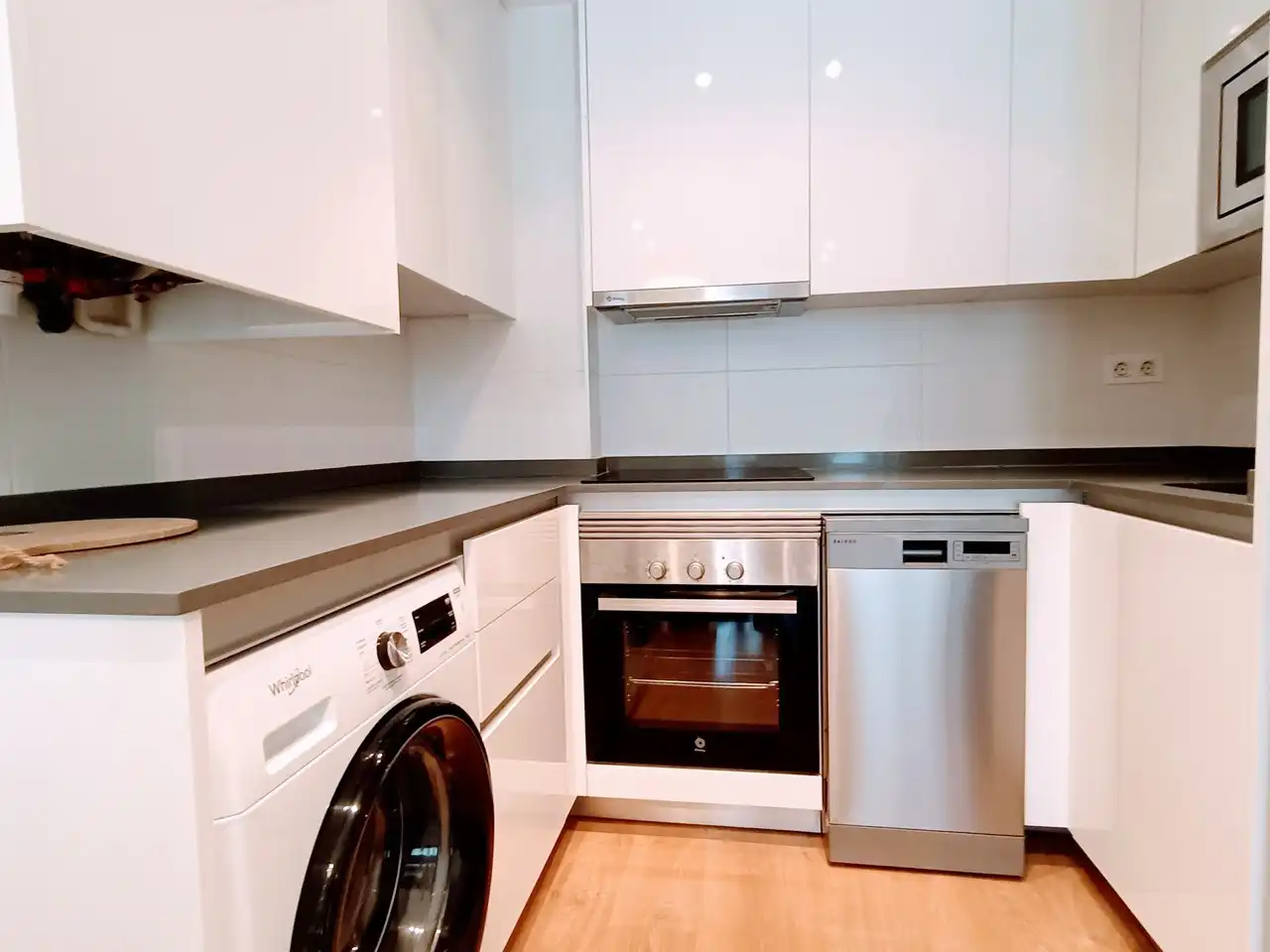 Kitchen of Flat for rent in Getafe  with Heating, Storage room and Furnished
