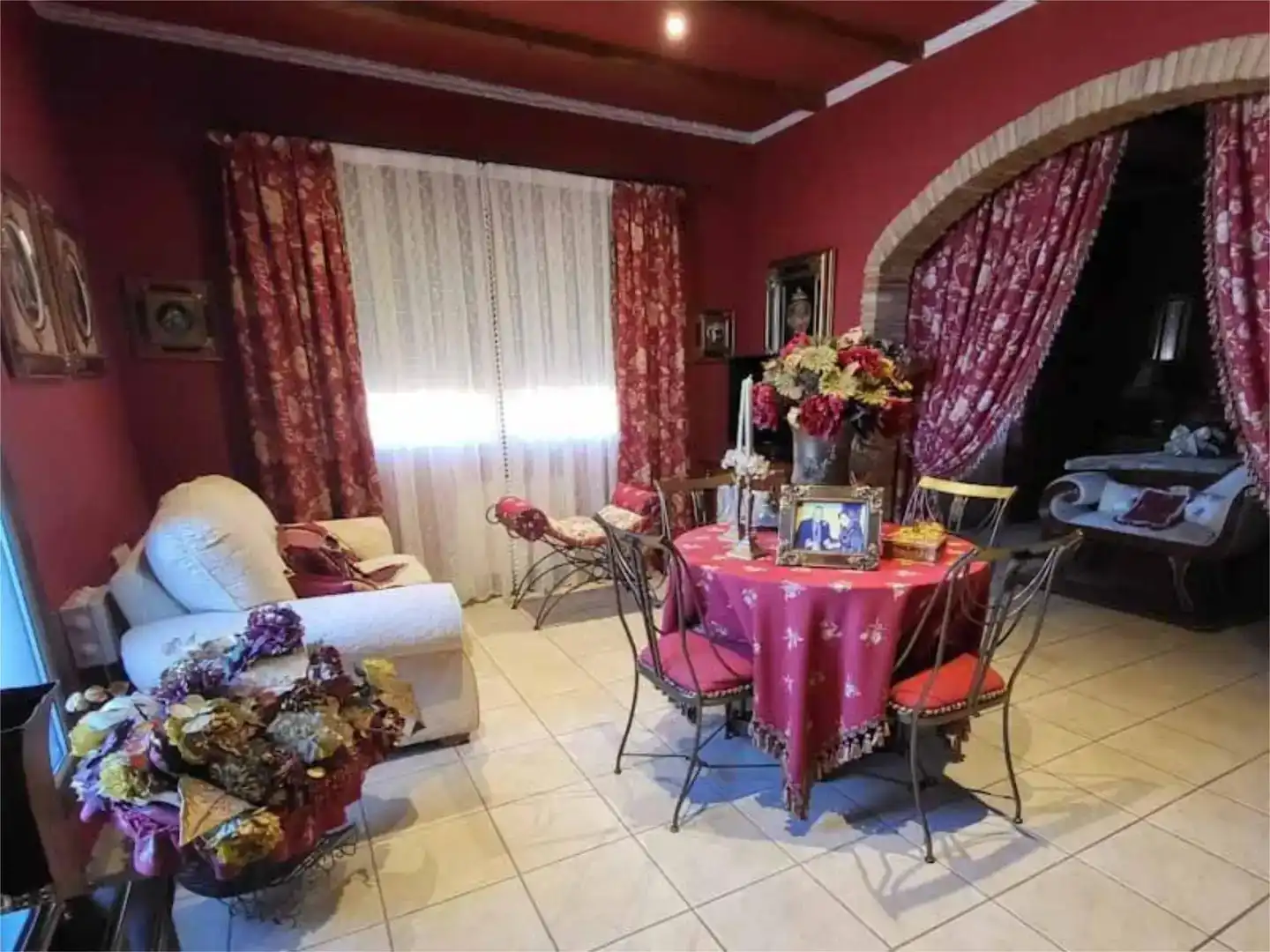 Sala de estar de Finca rústica en venta en Bigastro con Aire acondicionado, Jardín privado y Piscina