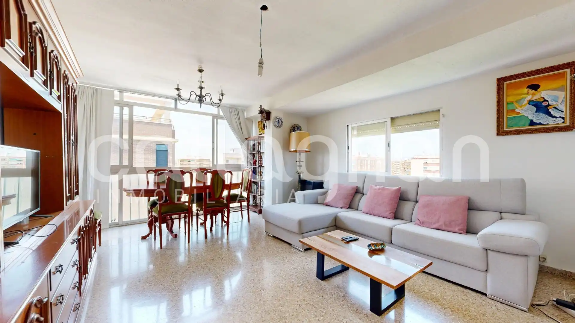 Sala de estar de Ático en venta en Valencia con Terraza