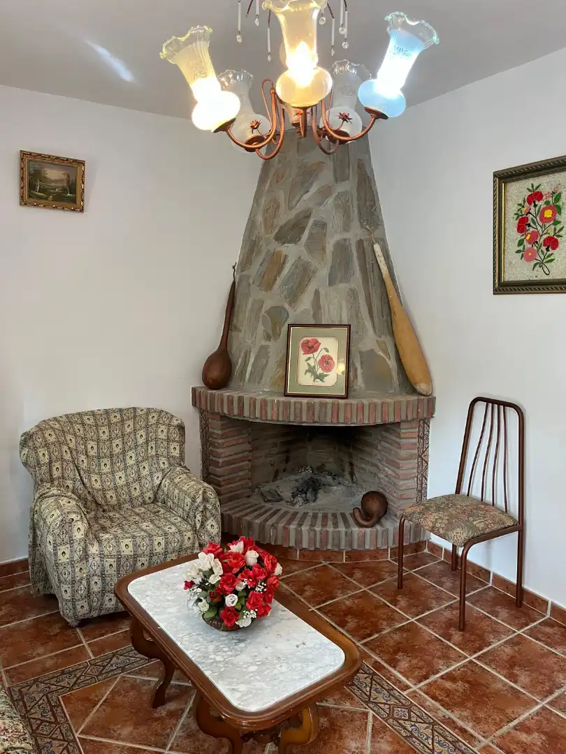 Sala de estar de Finca rústica de alquiler en Comares con Amueblado