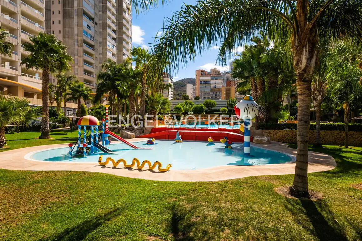 Piscina de Àtic en venda en Benidorm amb Aire condicionat, Jardí privat i Piscina comunitària