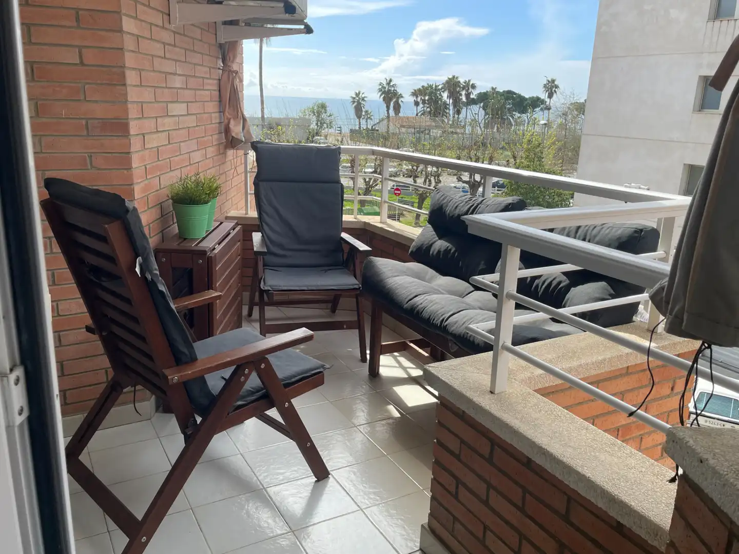 Terrace of Flat for sale in Pineda de Mar  with Heating, Furnished and Oven