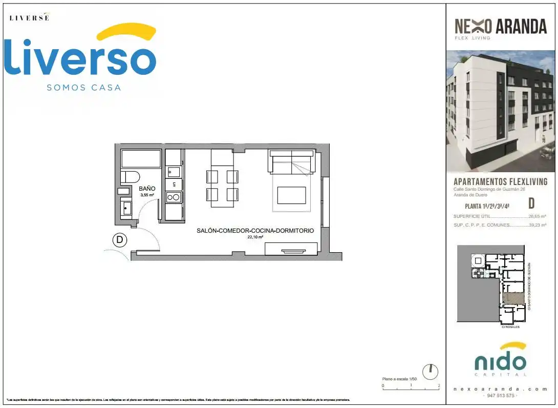 Estudio en venta en Santo Domingo - La Estación