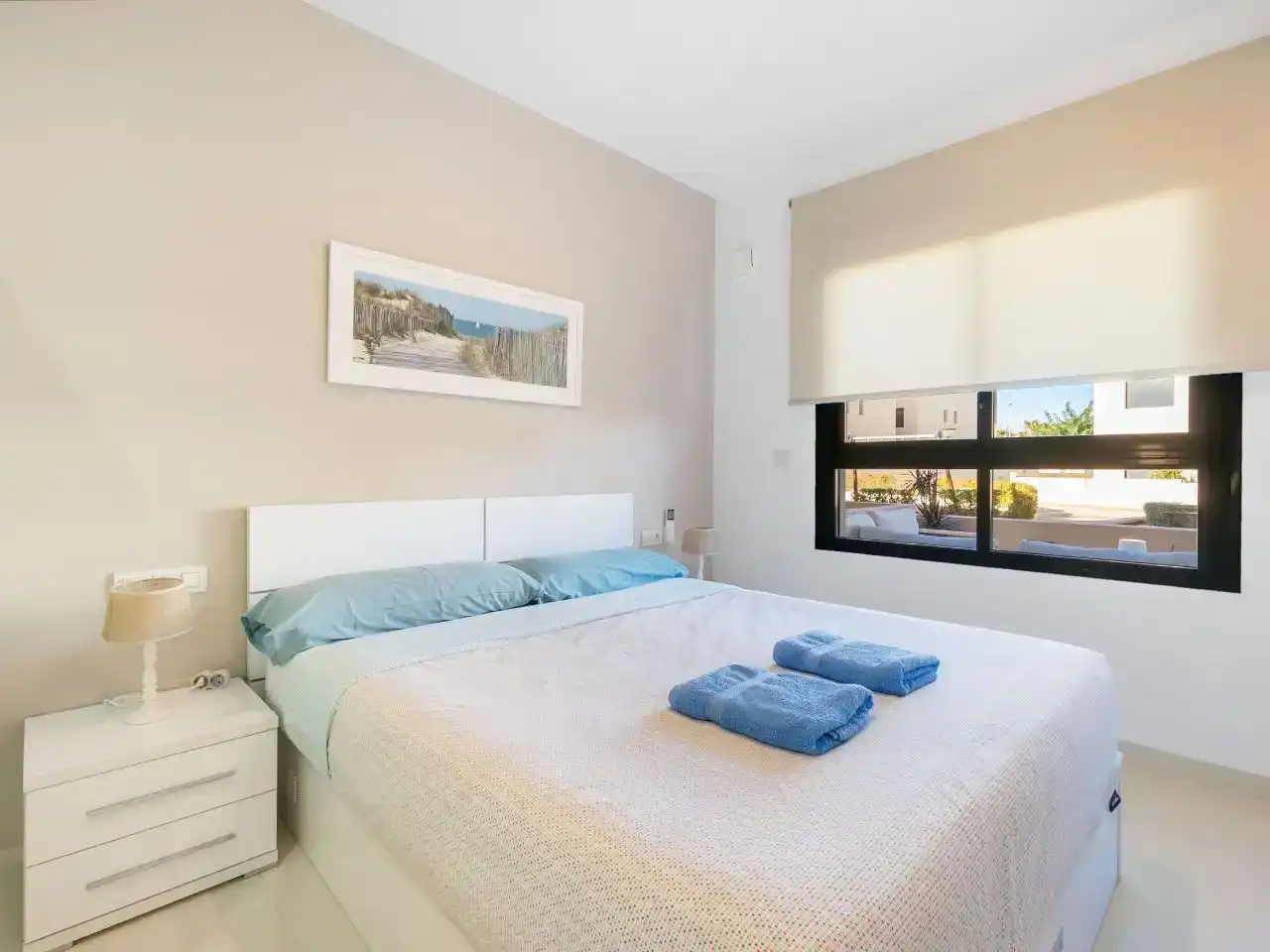 Schlafzimmer von Wohnungen zur Miete in Pilar de la Horadada mit Klimaanlage, Schwimmbad und Möbliert