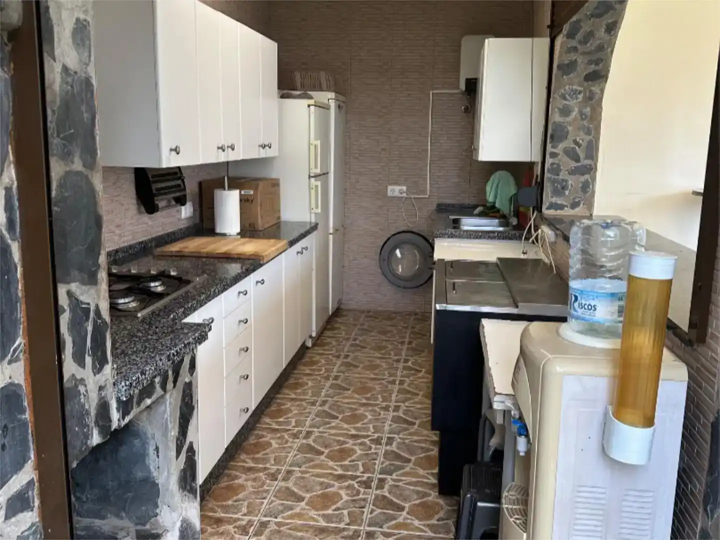 Küche von Wohnung zur Miete in Valverde de Leganés mit Klimaanlage, Privatgarten und Schwimmbad