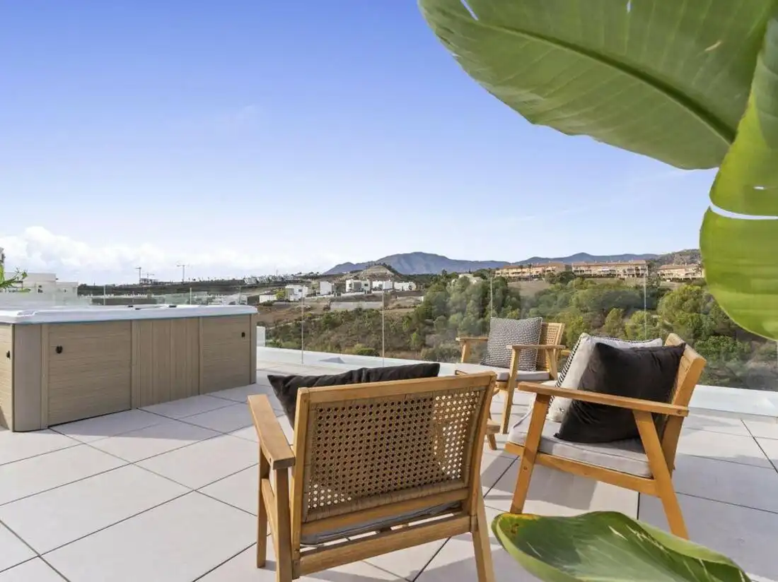 Terrassa de Casa o xalet de lloguer en Estepona amb Aire condicionat, Jardí privat i Terrassa